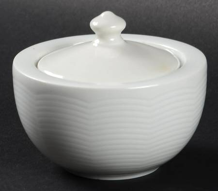 White Sky Mini Sugar Bowl & Lid
