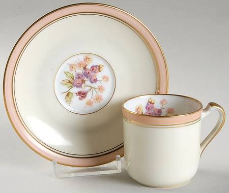 AHR929 Flat Demitasse Cup & Saucer Set