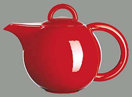 Moa Red Teapot & Lid