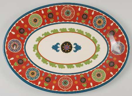 Royal Suzani 16" Oval Serving Platter