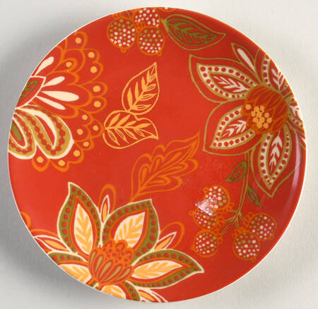 Koson Red Appetizer Plate by 222 Fifth (PTS)