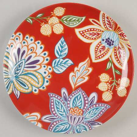 Koson Red Salad Plate