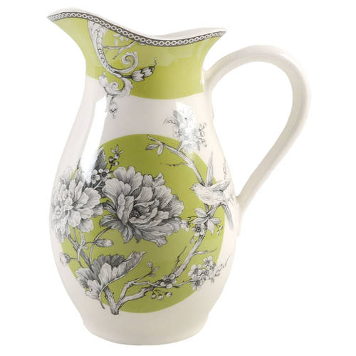 Adelaide Green and White 96 Oz Pitcher by 222 Fifth (PTS)
