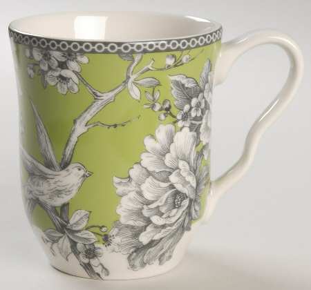 Adelaide Green and White Mug