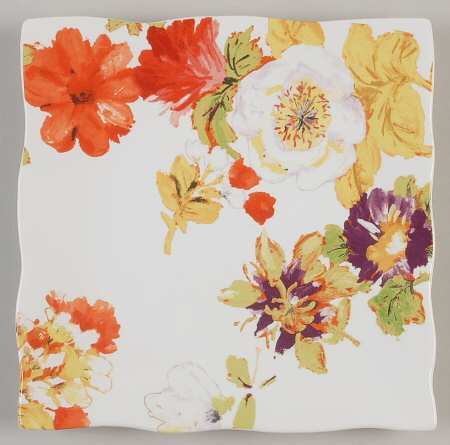 Bouquet le Fleur Square Salad Plate