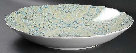 Lyria Teal 13" Pasta Serving Bowl