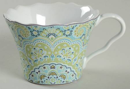Lyria Teal Flat Cup