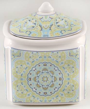 Lyria Teal Small Canister & Lid