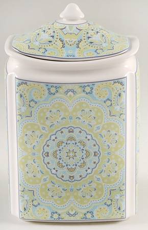 Lyria Teal Medium Canister & Lid