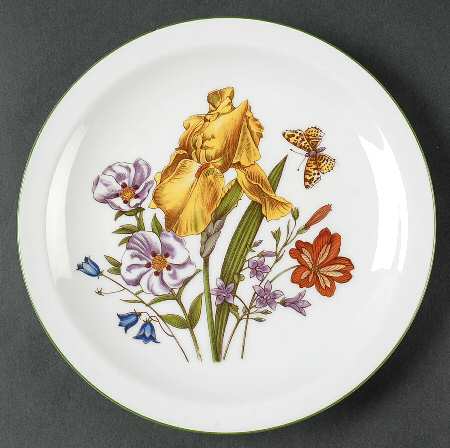Wild Flowers Salad Plate