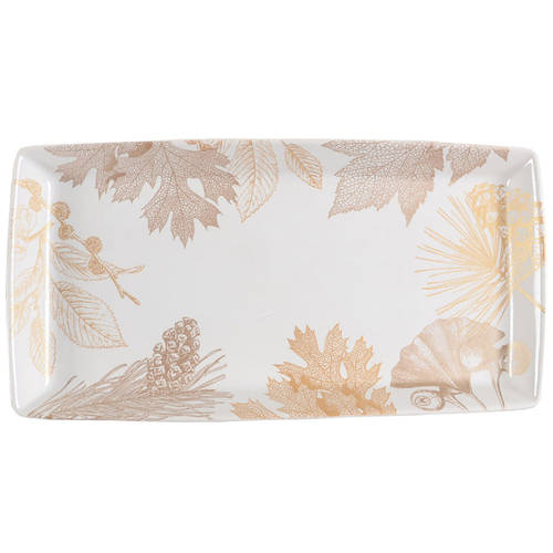 Golden Foliage 13" Rectangular Tray