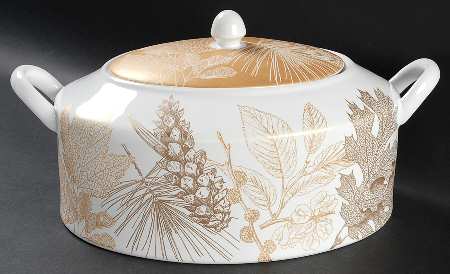Golden Foliage Oval Covered Vegetable