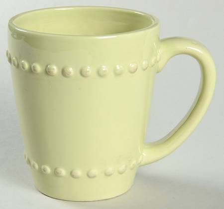 Bianca Bead Verde (Green) Mug by American Atelier