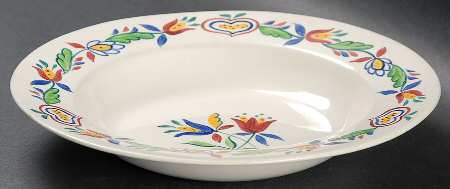 Penryn Off White Rim Soup Bowl