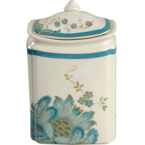 Eliza Teal Medium Canister & Lid