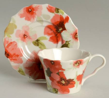 Alicia Flat Cup & Saucer Set