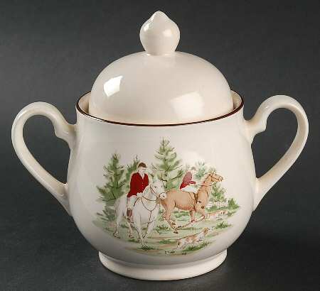 Tally Ho (Smooth) Sugar Bowl & Lid