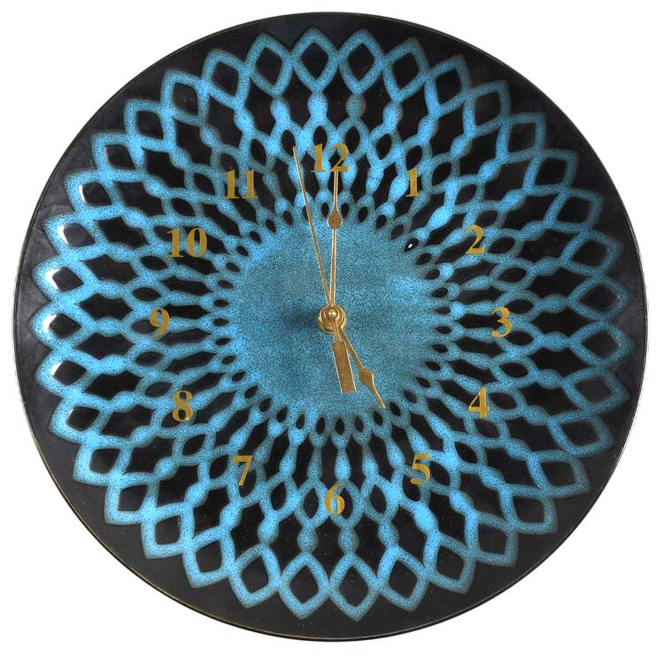 Sicily Blue 1-2" depth  Clock Plate HC