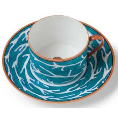 Lagon Flat Cup & Saucer Set