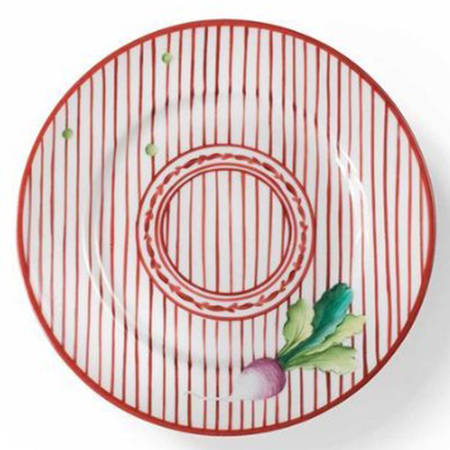 Potager Red Bread & Butter Plate