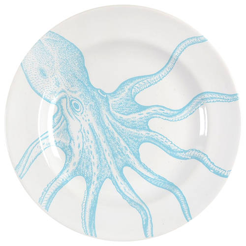 Coastal Life Blue Appetizer Plate