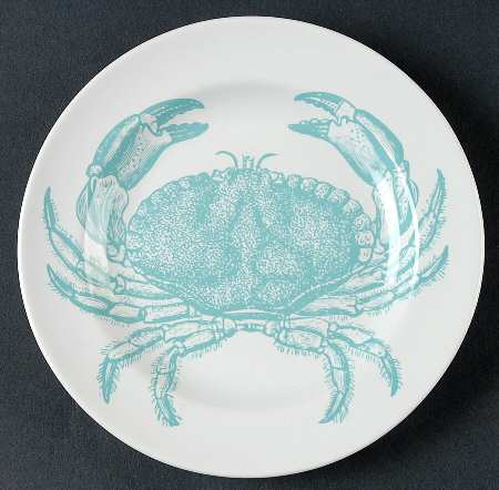 Coastal Life Blue Appetizer Plate