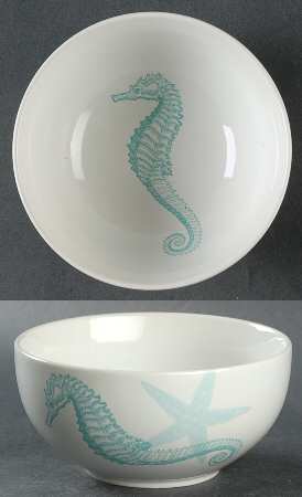 Coastal Life Blue Soup/Cereal Bowl
