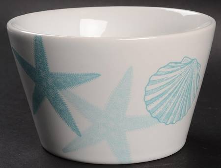 Coastal Life Blue Individual Appetizer Bowl