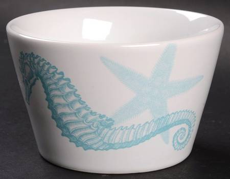 Coastal Life Blue Individual Appetizer Bowl