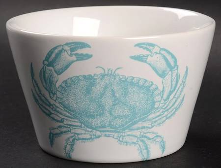 Coastal Life Blue Individual Appetizer Bowl