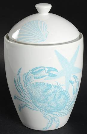 Coastal Life Blue Small Canister & Lid