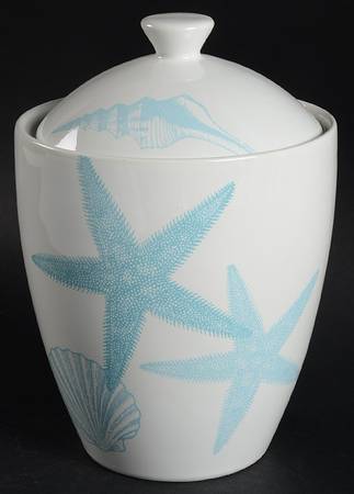 Coastal Life Blue Medium Canister & Lid