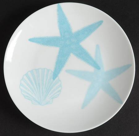 Coastal Life Blue Appetizer Plate