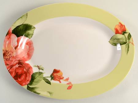Mirelle Spring 14" Oval Serving Platter