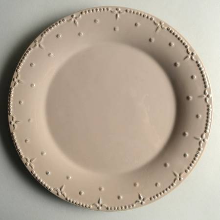 Genevieve Taupe Dinner Plate