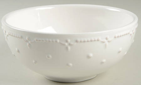 Genevieve White Soup/Cereal Bowl