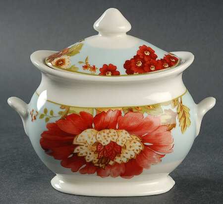 Spring Botanicals Sugar Bowl & Lid