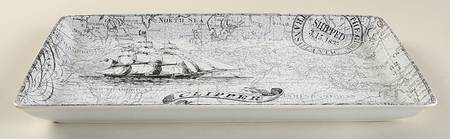 Due North 13" Rectangular Tray