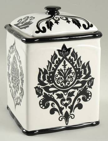 Toulouse Black Medium Canister & Lid