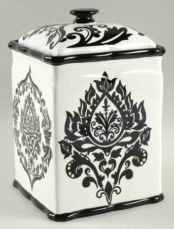 Toulouse Black Large Canister & Lid