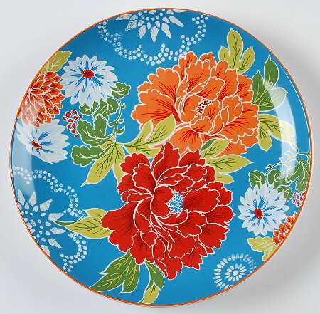 Huang Blue Salad Plate