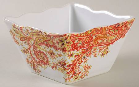 Surya Saffron Individual Square Appetizer Bowl