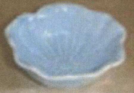 Petals Blue Soup/Cereal Bowl