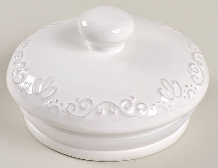 Bianca White Lid for Small Canister