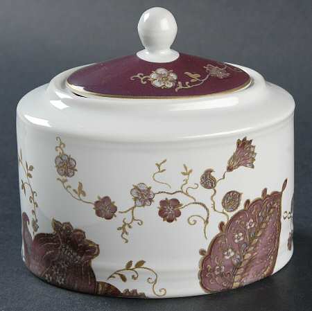 Eliza Plum Sugar Bowl & Lid