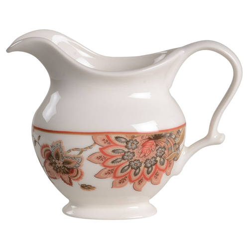 Winter Floral Red Creamer