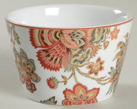 Winter Floral Red Individual Appetizer Bowl