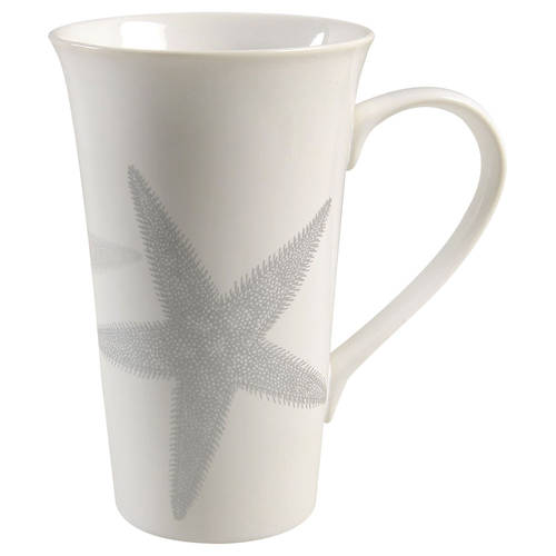 Coastal Life Silver (Gray) Latte Mug
