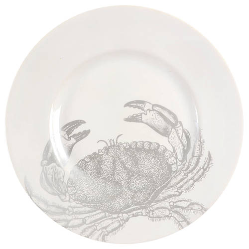 Coastal Life Silver (Gray) Salad Plate