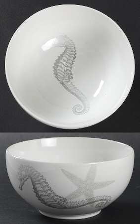 Coastal Life Silver (Gray) Soup/Cereal Bowl